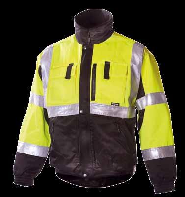 uwinter JACKET 635 EN 471, class 2 and en 342 30% cotton, 245 g/m 2, water- and stain-resistant, 120 g/m 2