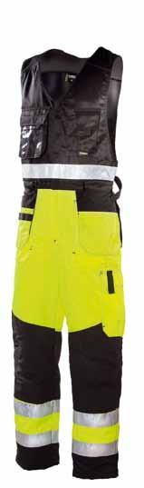 water- and stain-resistant S-4XL HI-VIS yellow/black Knee pad 4005 and 043 Cordura reinforcements in loose pockets and knee
