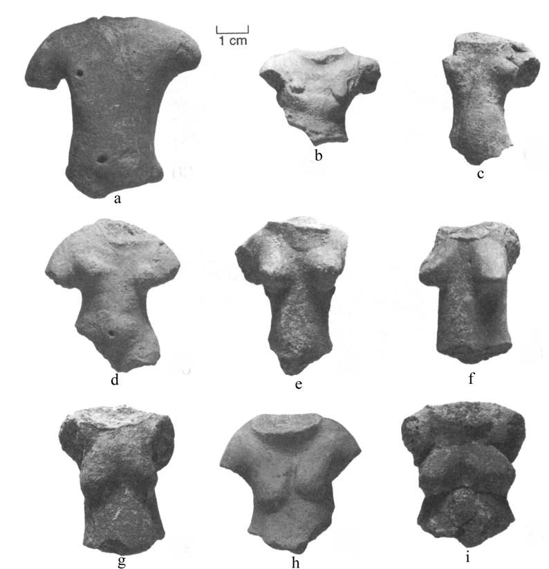Figure 6.15 - Oaxaca figurine torsos, San José phase (ca. 1200-900 B.