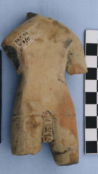 Based on the characteristics that Follensbee uses to distinguish between male and female torsos, figurine T-33 is a female torso.
