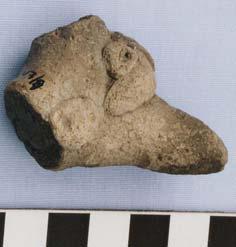 It appears bird-like with a beak featuring knob-like ornamentation, possibly depicting a Muscovy duck.