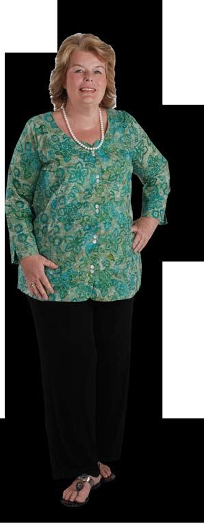 no collars UNDER THE BIG TOP SHIRTS & BLOUSES 2286CTGR ENCHANTMENT IN