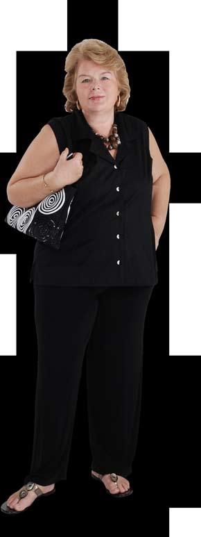 sleeveless UNDER THE BIG TOP SHIRTS & BLOUSES 2289PSCH SLEEVELESS COLLAR COLLECTION $56.00 Good Choice! When you are in between sizes the 5% lycra gives up to 2.