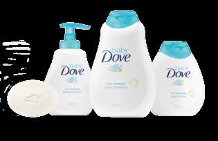 The Baby Dove range is designed scientifically to protect baby s delicate skin at bath time.