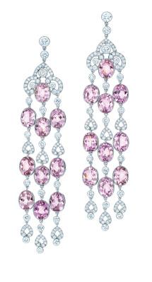 KUNZITE, A LILAC-PINK STONE FOUND IN CALIFORNIA IN 1902, HIGHLIGHTS TIFFANY S DECADES OF DISCOVERY EARRINGS OF 20 OVAL KUNZITES,