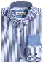no: 1378 Slim fit shirt in twofold cotton poplin with