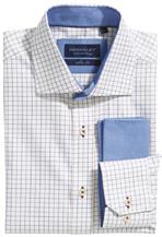 no: 1384 Classic fit shirt in twofold 100% cotton Slim fit shirt