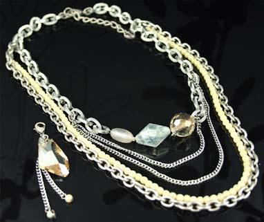 Textured Pearl & Crystal Earrings $39 W1475