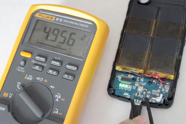 Testing Grab your multimeter, and let's identify the Ground and VCC pins for realz... we'll connect the charging receiver to them shortly.