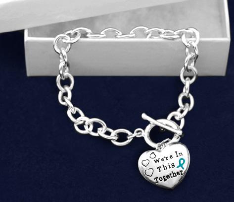In This Together. The charm is 1 inch by 1 inch. Comes in optional gift box. (B-82-3) Size: 8 in. Qty: 18/pkg.