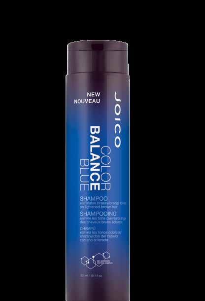 Meet NEW Color Balance Blue Shampoo & Conditioner, our true-blue brass-banishers specially formulated to help keep lightened or highlighted naturally dark brunettes from turning that dreaded shade of
