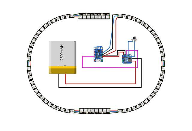 Circuit Diagram Wired Connections The circuit diagram above shows how the components will be wired together. This won't be 100% exact in the actual circuit but it's a very close approximation.