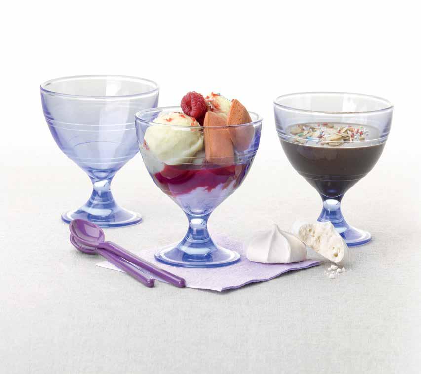 Appetizer & Dessert LYS stackable clear bowls 2020AC04/4 2021AC04/4 2022AF06/6 2-3/8 in.
