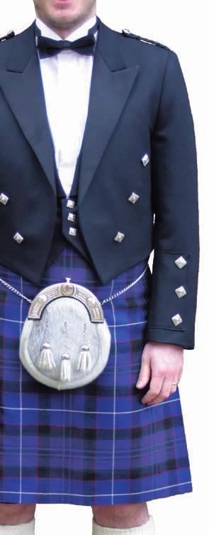 and buckle Leather ghillie brogue shoes Kilt socks Toning or tartan flashes Sgian dubh and kilt