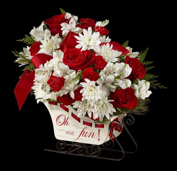 B10-4368: The FTD Celebrate the Season Centerpiece Red 40 cm Standard Roses 50 or 60 cm Red Standard Roses, 40 to 60 cm Burgundy Standard Roses Red Spray Roses 40 to 60 cm Standard