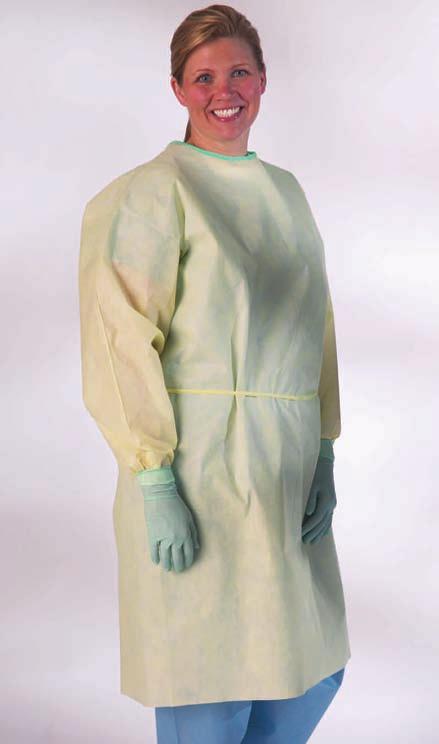 Drives Compliance / AAMI Gowns Levels of Barrier (from AAMI PB70:2003) The Medline Isolation Gowns with color-coded neck bindings meet the test requirements set forth by Association for the