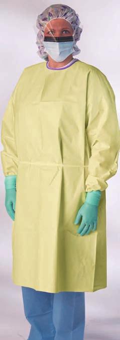 NONLV315XL Elastic Wrists, Tape Tab Neck, 10/bag Yellow, X-Large Size, Flat Pack 100/cs NONLV315 NONLV350 Medline s Unique Microporous Breathable Gowns are Ideal