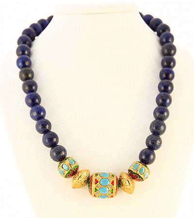 S Clasp Retail $675 Indian Moghul Style Faceted Beads accented