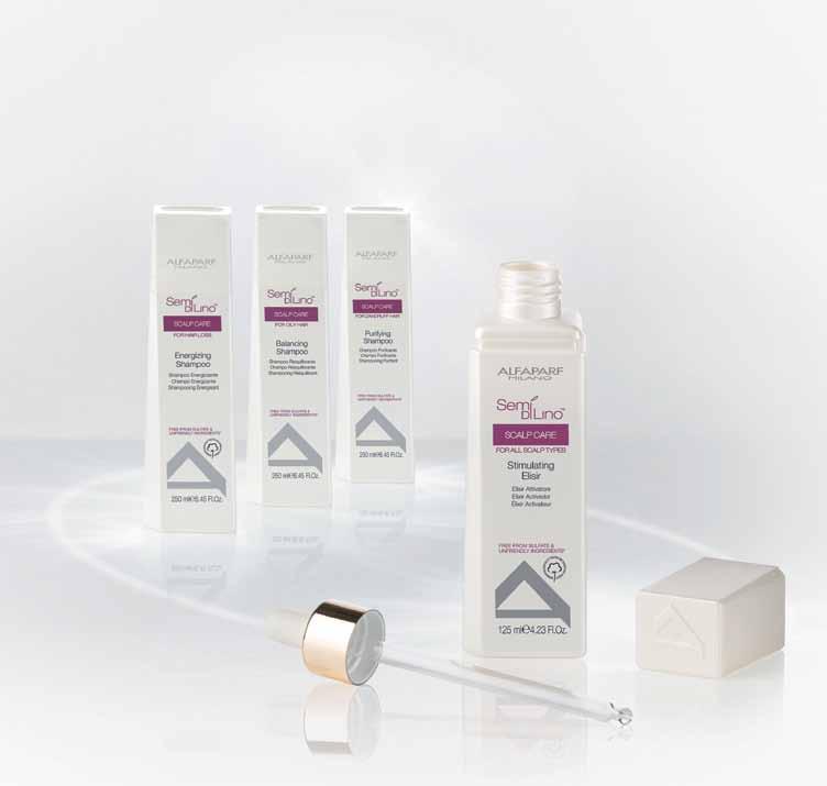 SCALP CARE The first line dedicated entirely to scalp health, designed to truly satisfy all needs, for both healthy scalps and those with specific problems.