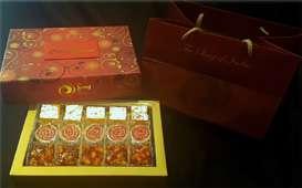 Gold Celebrations Gift Box Our Mithai Box with an assortment of 3 varieties of 15 sweets 45 + 33