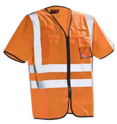 10 Service, Industry & Transport Form-fitting vest Advanced high quality vest, high-visibility class 3. The sleeves mean the vest can be made shorter and tighter, making it more comfortable to wear.