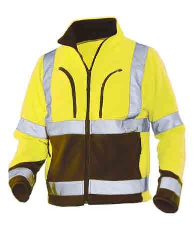 EN471 High-visibility clothing 65 Warm and flexible Class 3 high-visibility fleece jacket. Works perfectly as layer 2 under a protective shell jacket.