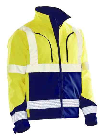Exclusive water-repellent soft shell with a membrane that makes it extremely breathable. The fabric s stretch and soft reflective strips make for ease of movement and efficient working.