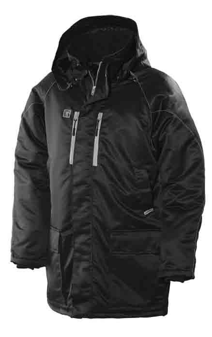 84 Winter clothing Hardwearing low price parka Hardwearing winter parka in PU-coated, windproof and water-repellent polyester. The entire parka is quilt lined for ease of movement.