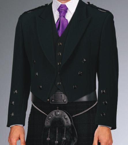 Black Prince Charlie Jacket silver button with 5-button waistcoat JACKET Boys