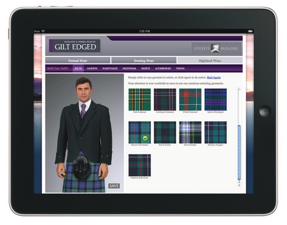 The interactive Outfit Builder is designed to make finding the perfect outfit as easy as possible.