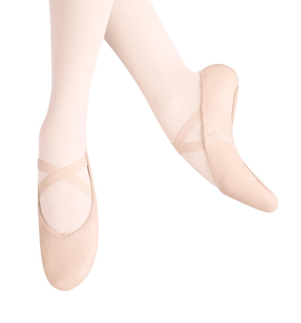 made of premium leather. Great shoe for beginner ballerinas. This shoe features an anchored drawstring.