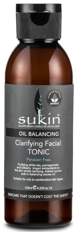 OIL BALANCING CLARIFYING FACIAL TONIC OIL BALANCING FACE Actives: Suitable for: How to use: Tips: Size/Price: Oil Balancing CLARIFYING FACIAL TONIC A deeply clarifying facial tonic for post-cleanse