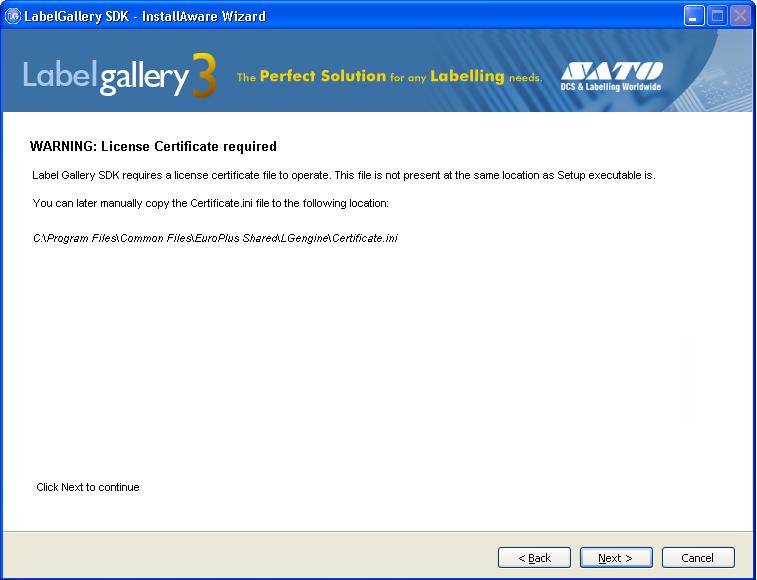 Activating LabelGallery SDK 3. Activating LabelGallery SDK You must activate Label Gallery SDK before you can use it.