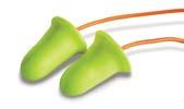 ear canal size Available uncorded or with breakaway cord NRR 33dB EARsoft FX Shaped Earplugs The best value in shaped polyurethane plugs.