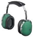 15 Over The Head Muffs DC10A Excellent attenuation Wide foam filled ear seals for maximum comfort Low profile dark green ear cups High quality chrome-plated hardware Comfortable foam head pad