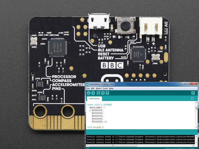 Overview Did you know that the Arduino IDE can be used to program the micro:bit? Now you have yet another way to use this cool board!