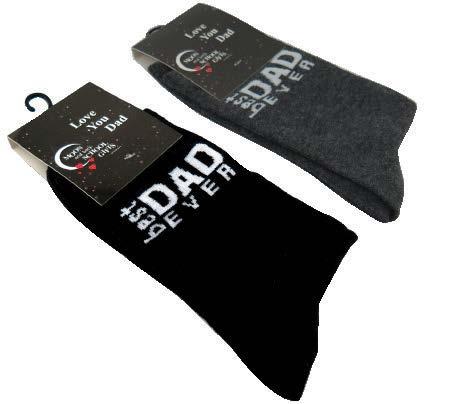 cotton business socks with Best Dad Ever