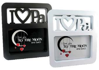 Place your favorite photo of you and Pa inside or simply leave our logo card that says it all about how much you love him Comes in black and white with matching gift box. (19cm X 17cm) $ 1.