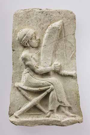 Mesopotamian Collection oi.uchicago.edu D. 15950 13. PLAQUE WITH A HARPIST Baked clay Iraq Purchased in Baghdad, 1930 Isin-Larsa period, ca. 2000 1800 bc H: 12.3; W: 7.