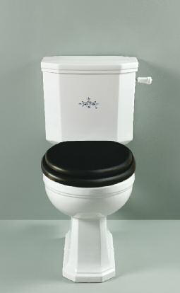 7 Wall Mounted WC with Mahogany seat and concealed cistern and frame 8 Close