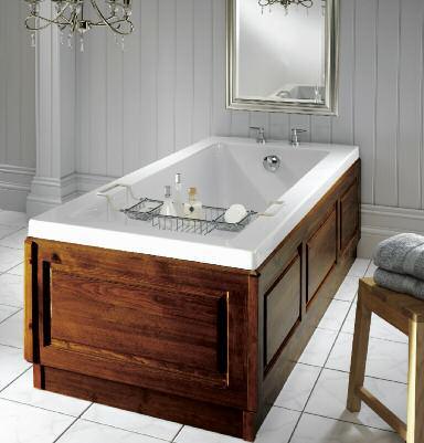ETERNITY DECO B.C Sanitan bath panels are made by experienced craftsmen using only the best quality materials and are available in a choice of Light Oak or Dark Oak wood.