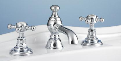 (Incalux) 3 3 Hole tap basin mixer (chrome) including