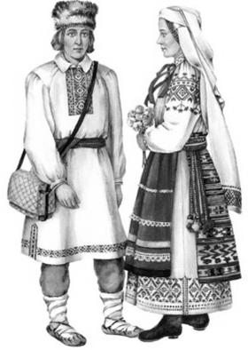 Outside clothing was usually a svita а type of a coat often lined with fur inside for winter clothing.