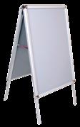 00 60 high with round tubing supports 130400 sign holder 22 x 28 frame, chrome 49.90 42.45 41.
