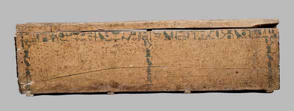 6 cm Not known, but probably from a cemetery in Middle Egypt; it is unlikely to be from Asyut itself, as it does not show the double rows/columns of text and unusual formulations typical of that