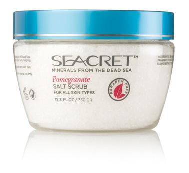 SALT SCRUB Ocean Mist, Pomegranate, Milk & Honey, Pure FOR ALL SKIN TYPES High concentration of the unique minerals from the Dead Sea. Exfoliates, softens and nourishes your skin.