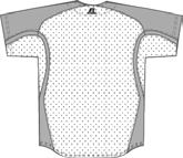 10% Spandex (White) Adult Sizes: S-XXL Faux placket pullover jersey VT Cloth Body and underarm inserts 72