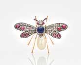 6 million, and finally a small but artistic pearl and multi-gem bee brooch (SSEF report 86805) of the late 19th century was sold for US$ 30 000.