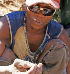 COVER PHOTO Miner at Mwarasi ruby deposit in