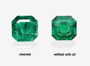 Especially in emeralds from Colombia, such features can be very prominent (Ottaway et al. 1994) and reduce the transparency and thus beauty and value of the gemstone considerably.